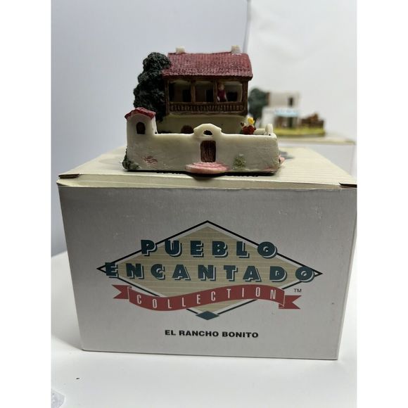 Pueblo Encantado Collection Full Set of 9 Miniature Figurines, Only Made In 1994 - Picture 12 of 16